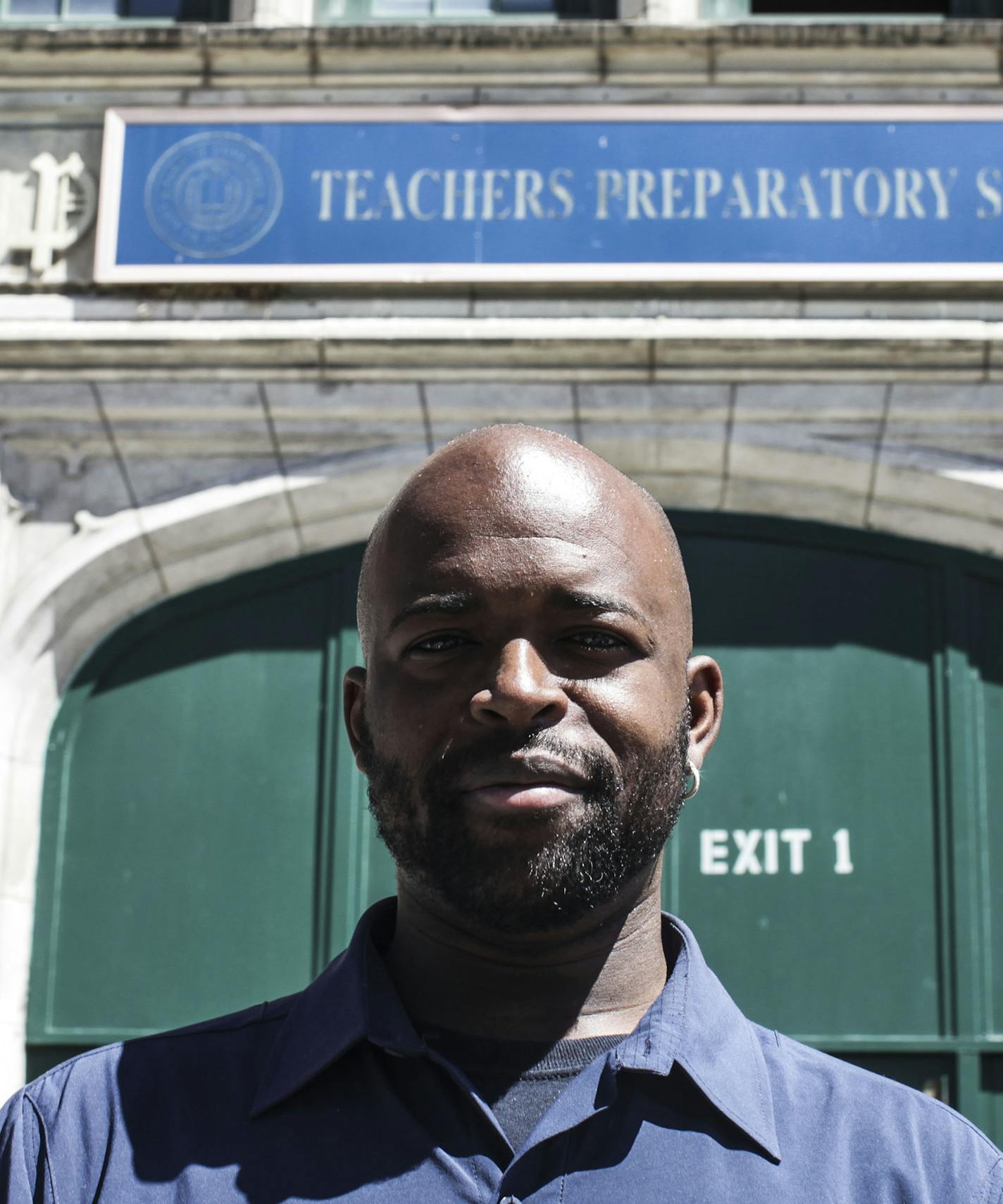 English teacher Bijoun Eric Jordan is raising money to plan a trip with students to Japan this summer at Frederick Douglass VII High School in Brooklyn. (Byron Smith/New York Daily News/TNS)