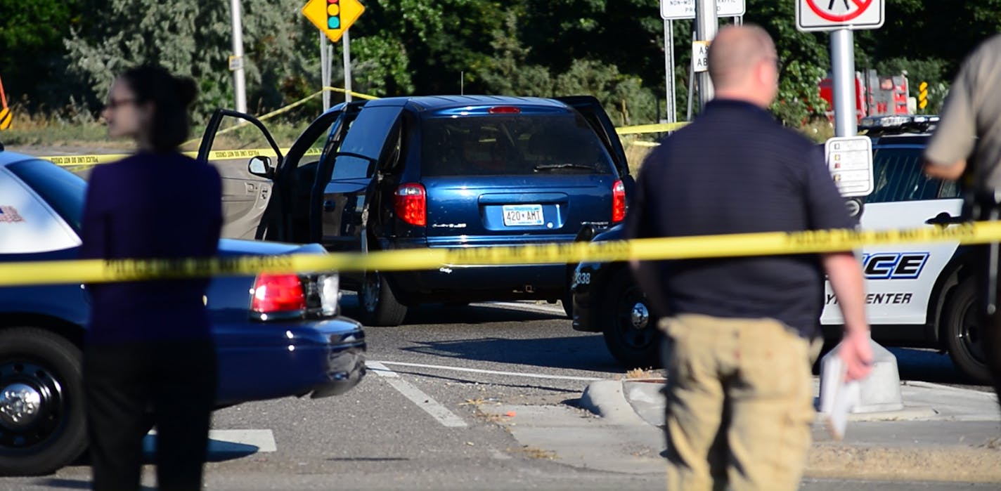 Aug. 23: This is the scene where there was a fatal police officer involved shooting on Shingle Creek Pkwy in Brooklyn Center, Minn.