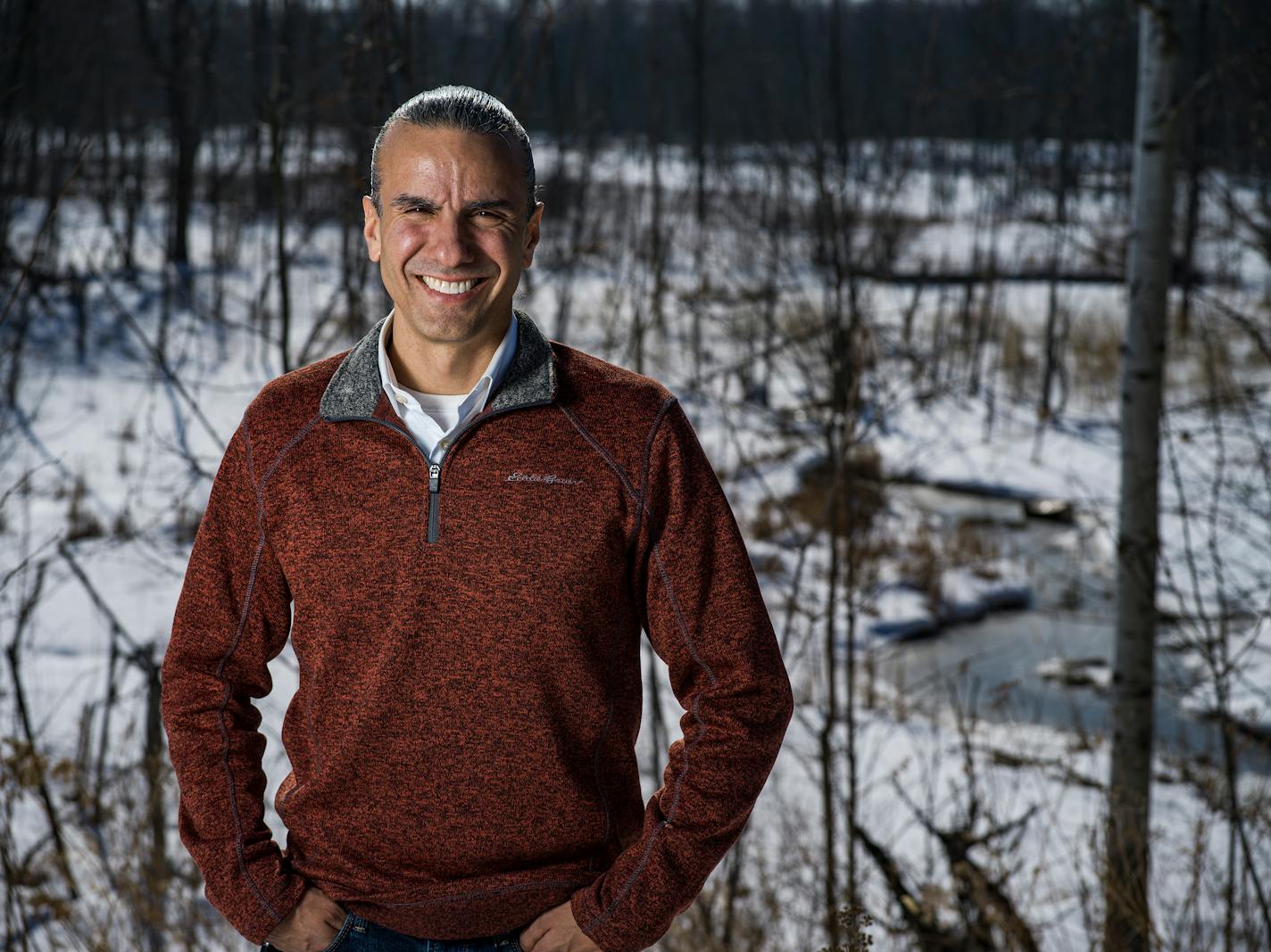 Professor Anton Treuer led the workshop pairing Ojibwe elders with transcribers, who take down the elders' traditional stories and sketch out storyboards for children's books.