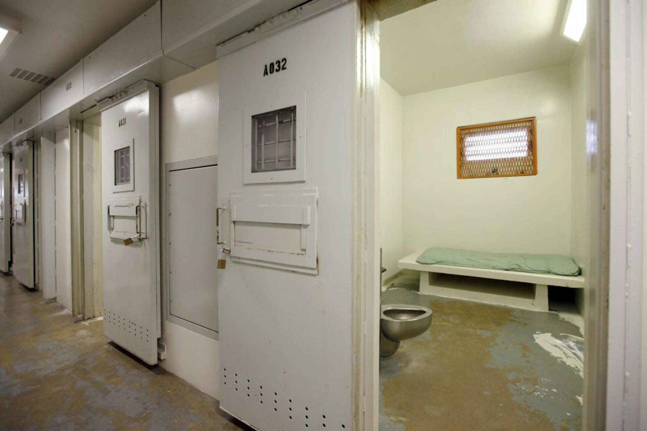 A solitary cell in Unit 32 of the Mississippi State Penitentiary, the state's super-maximum-security prison, in Parchman, Miss.