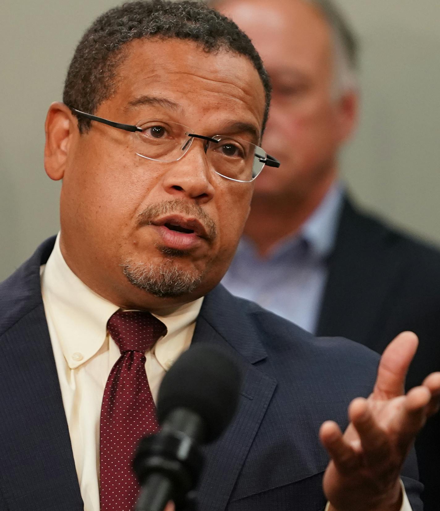 Attorney General Keith Ellison announces a working group and public hearings about what they call police officer-involved deadly force encounters. ] RICHARD TSONG-TAATARII &#xa5; richard.tsong-taatarii@startribune.com