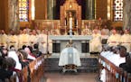 Bishop Paul Sirba, who died Sunday at 59, was celebrated Friday at a funeral mass at Cathedral of Our Lady of the Rosary in Duluth.