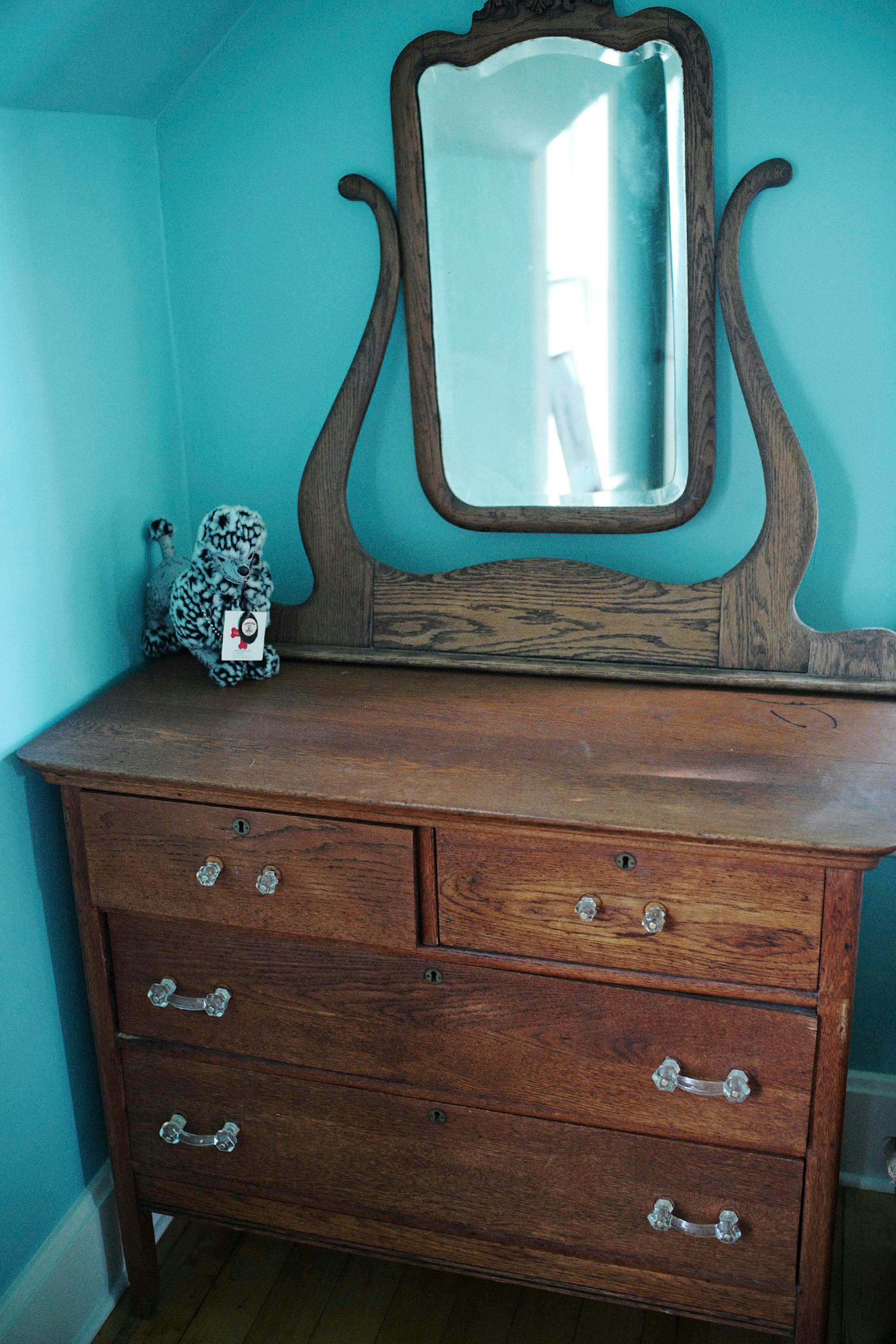 The Klines filled the 1890s farmhouse with many antiques.