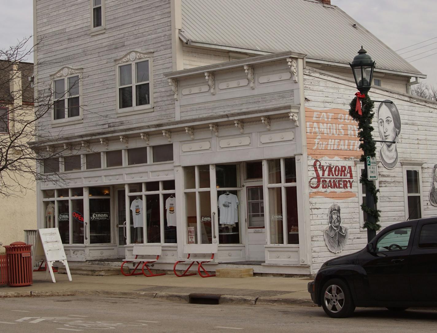 Get a Czech kolache at Sykora Bakery, founded in 1903.