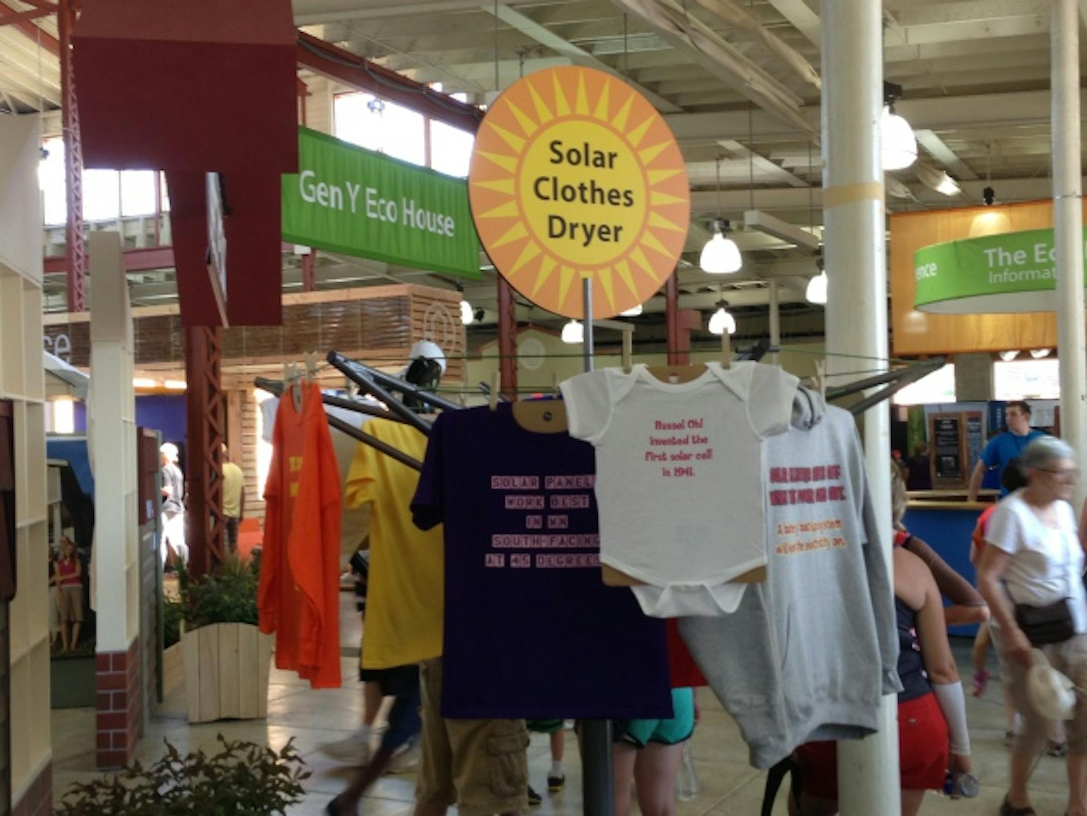 Introducing the all new solar clothesline dryer at the MN State Fair.