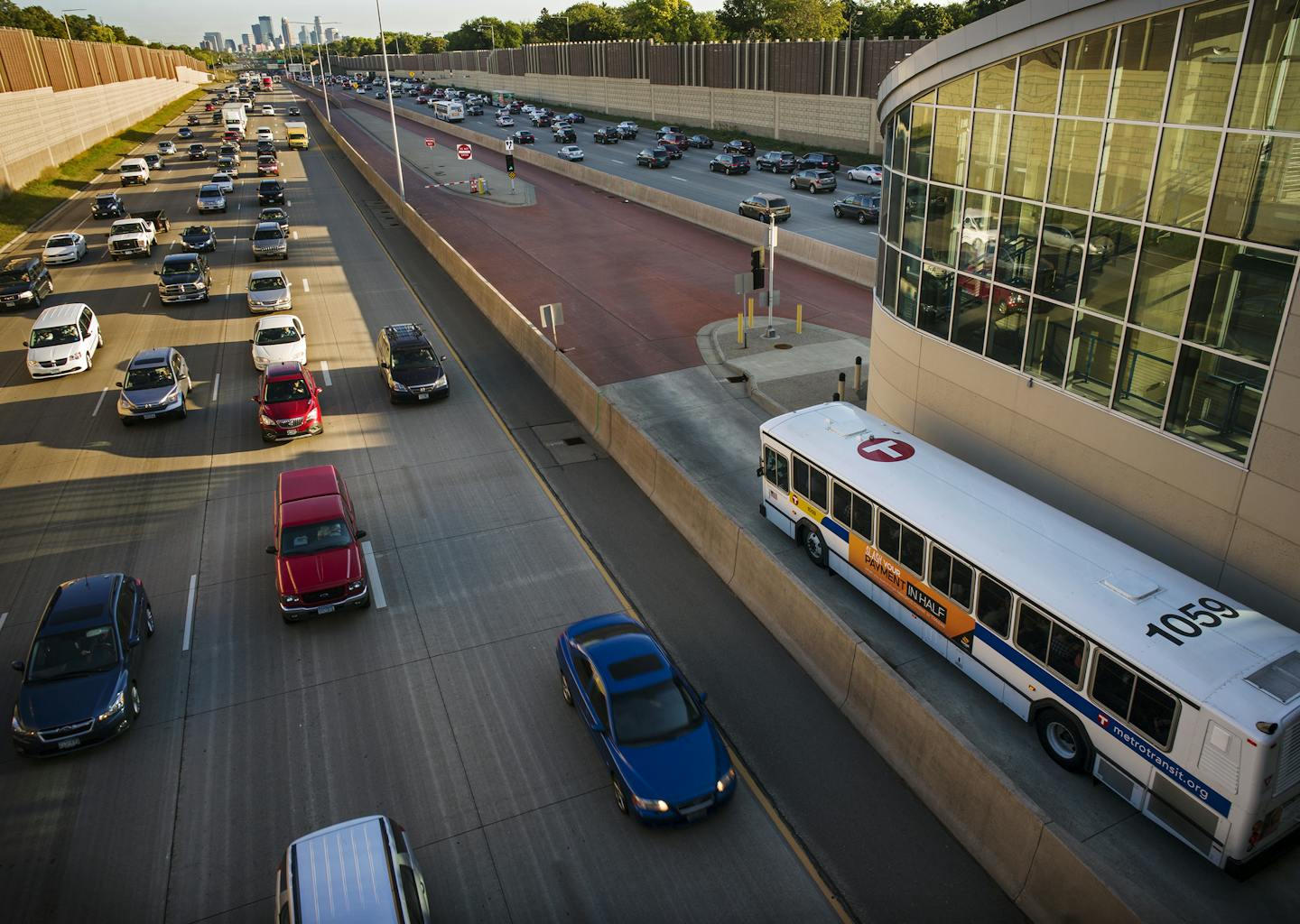 The planned Orange Line, a $150 million bus-rapid transit project along I-35W, will likely get a much nicer response from state lawmakers than either light-rail project currently in the works. The line, linking Burnsville with downtown Minneapolis, is slated to begin service in 2017 and will be using the station at 46th St. and I-35W. ]Richard Tsong-Taatarii/rtsong-taatarii@startribune.com