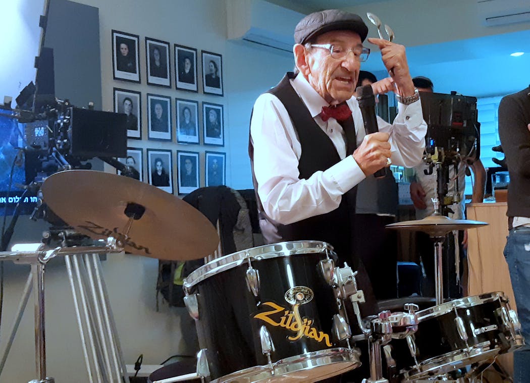 Saul Dreier performed in Israel in 2019. He started the Holocaust Survivor Band in 2014.