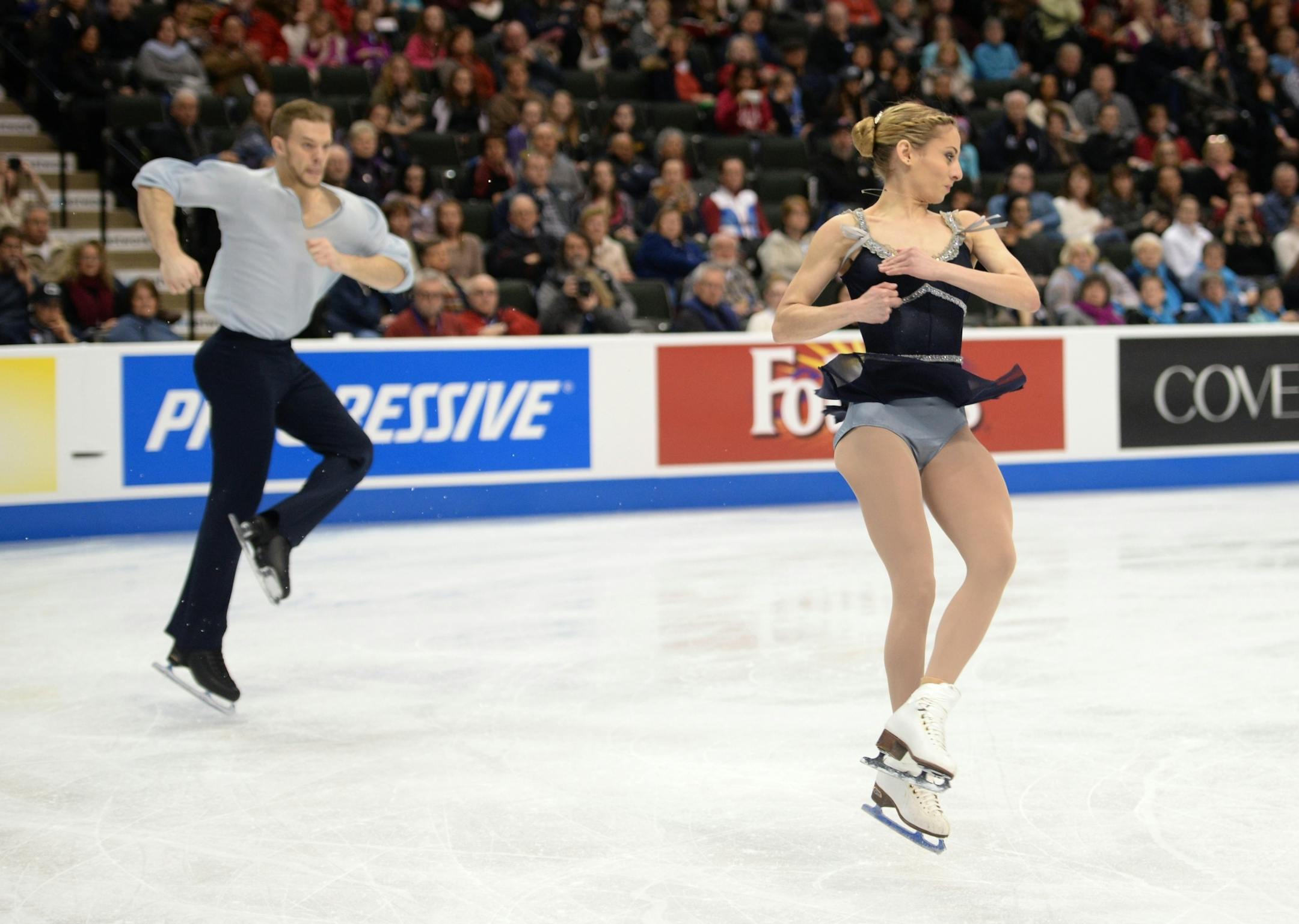 Tarah Kayne and Danny O'Shea performed in the Pairs Free Skate Competition of of the 2016 Prudential U.S. Figure Skating Championships Saturday. Kayne and O'Shea won 1st place with a score of 142.04.