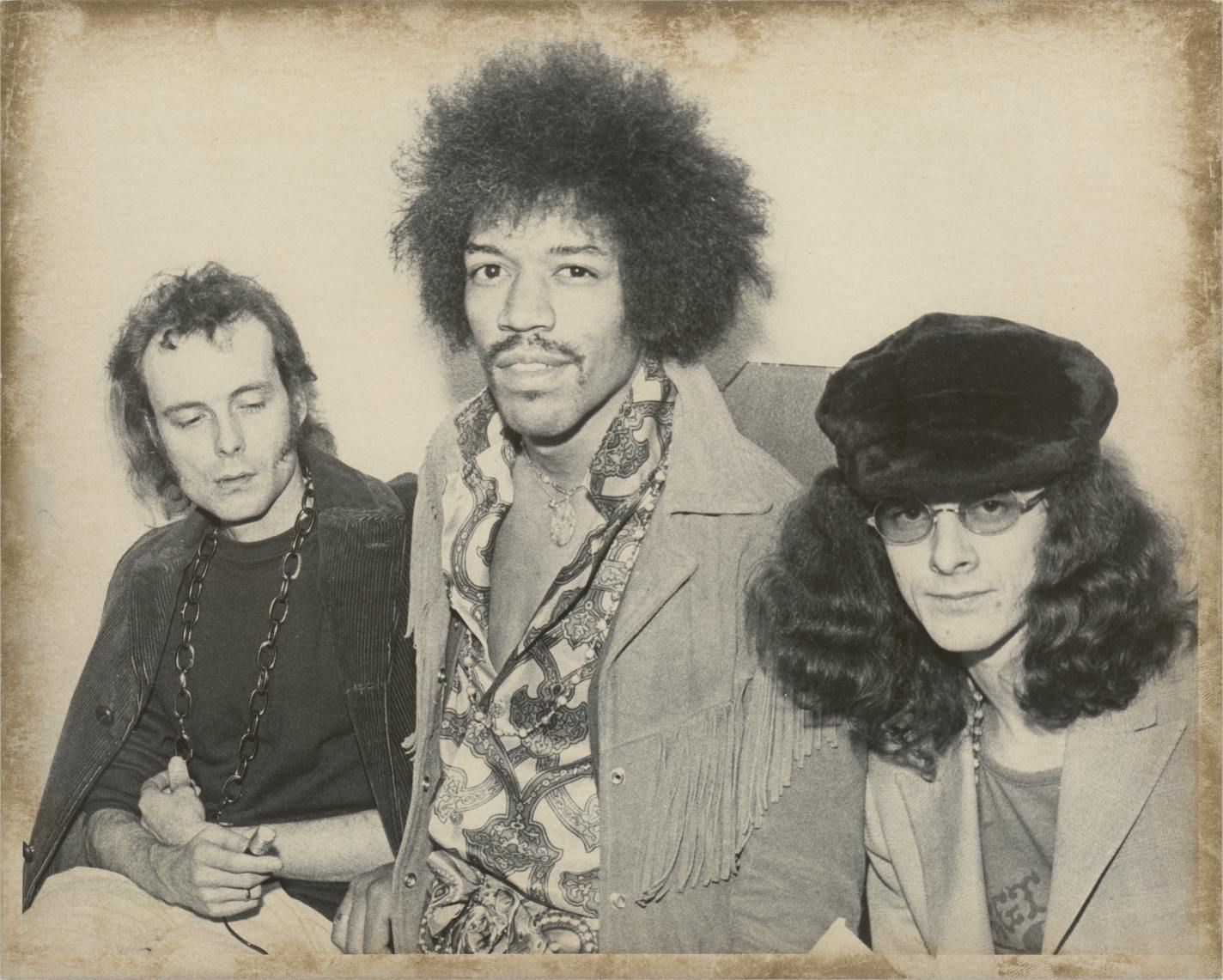 Tony Glover interviewing Jimi and Noel Redding (Experience bassist) when they played the Minneapolis Auditorium on Nov. 2, 1968. The photo is part of an auction that includes historical music collectibles from Glover's collection including revelatory Bob Dylan interviews and personal mementos, plus collectibles from the Doors, Jimi Hendrix, Patti Smith, the Allman Brothers and a who's-who of blues legends. Photo: Mike Barich