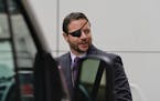 Rep.-elect Dan Crenshaw, R-Texas, leaves after attending orientation for new members of Congress, Tuesday, Nov. 13, 2018, in Washington. (AP Photo/Pab