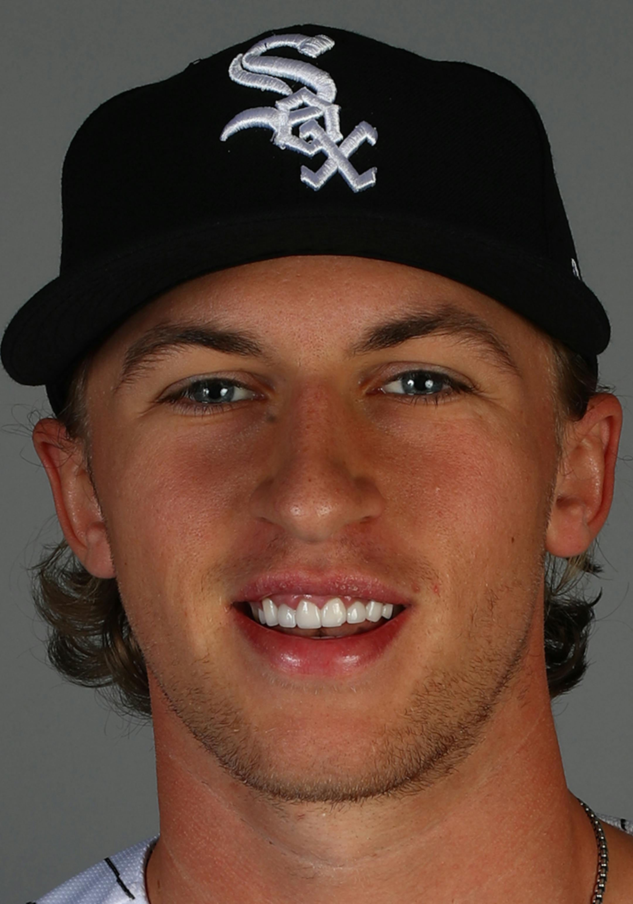 This is a 2018 photo of Michael Kopech of the Chicago White Sox baseball team. This image reflects the 2018 active roster as of Feb. 21, when this image was taken. (AP Photo/Ben Margot) ORG XMIT: AZBM317