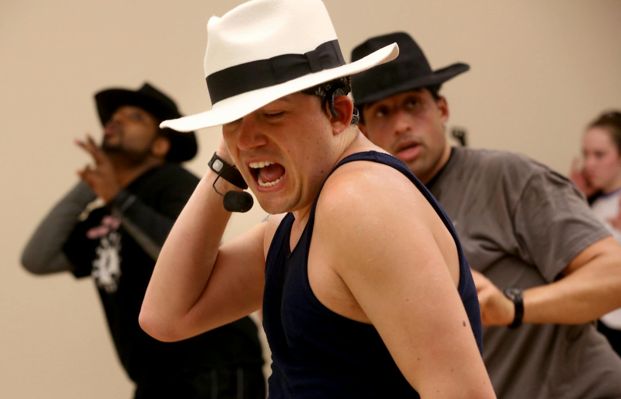 Castillo lip-synced as he danced.