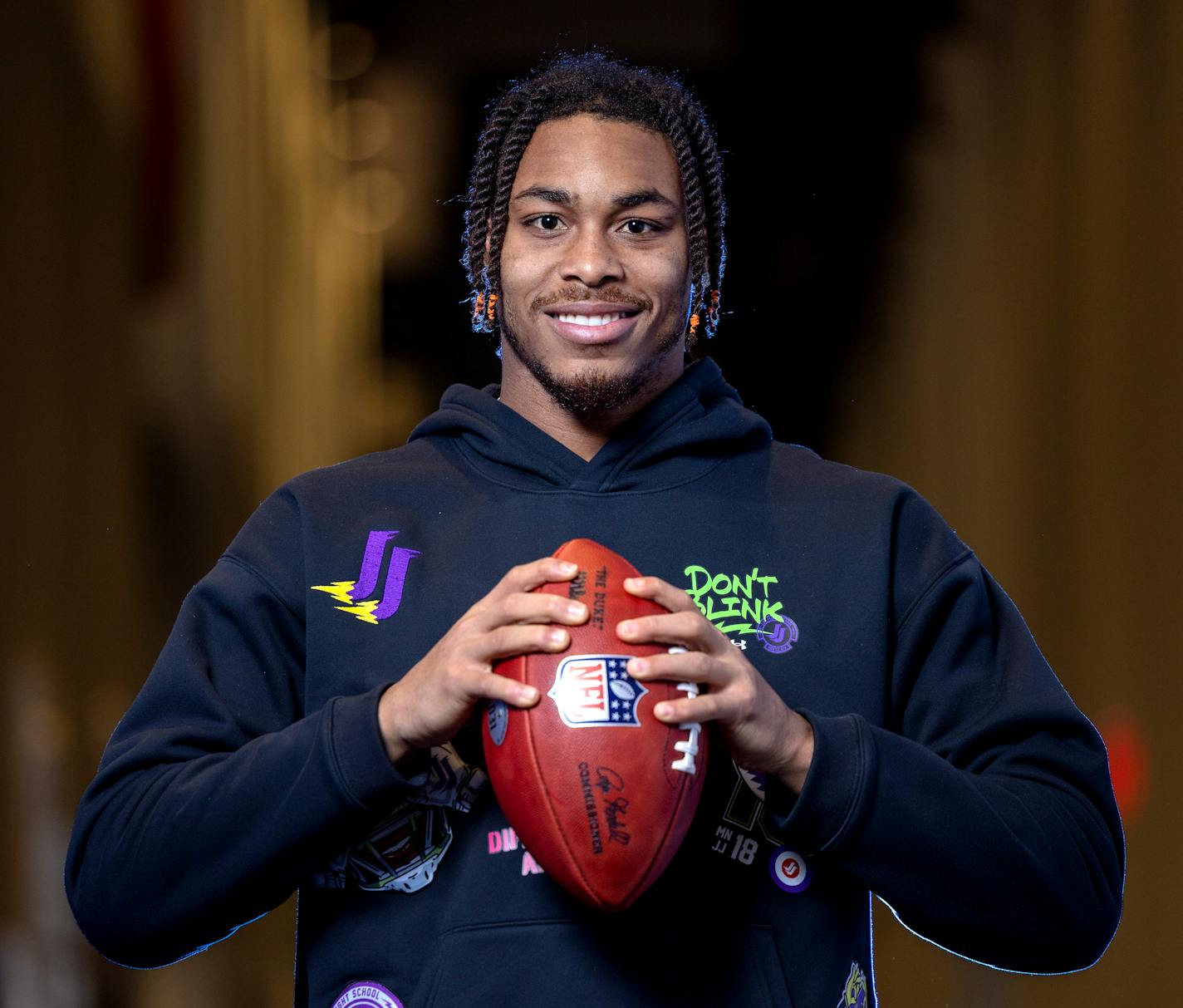 2022 Sportsperson of the Year Minnesota Vikings receiver Justin Jefferson photographed Tuesday, December 27, 2022, in Eagan, Minn. ] CARLOS GONZALEZ • carlos.gonzalez@startribune.com.