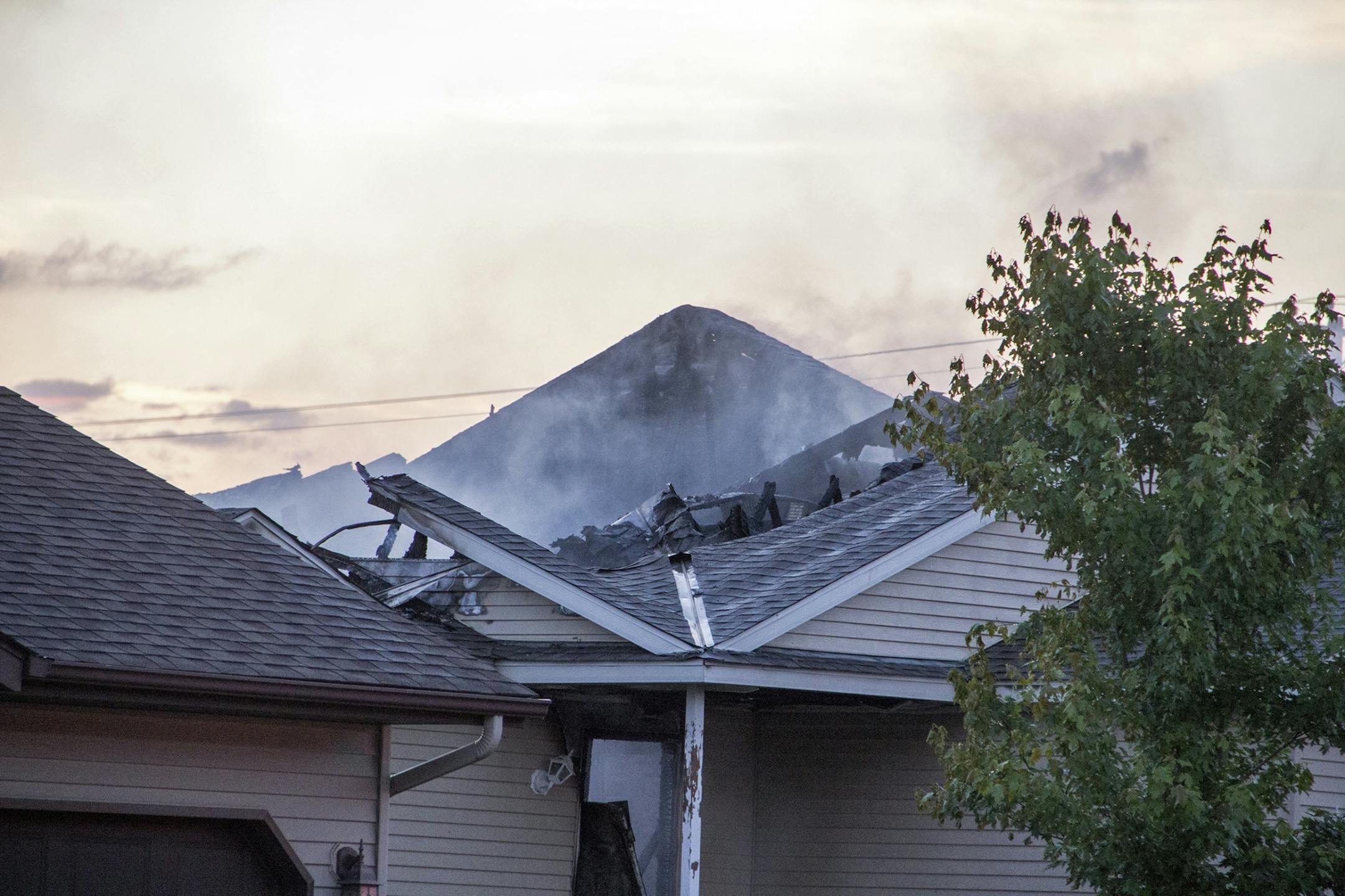 Eyewitness report of a plane crashing into a home at 731 Garden Place, Sauk Rapids, MN credit: Special to the Star Tribune Gustin Schumacher