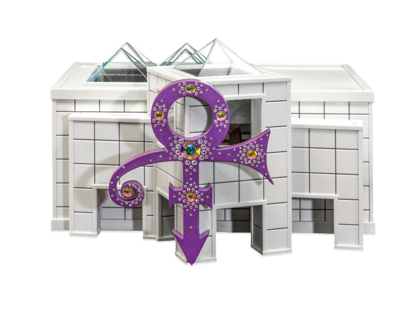 Here's a detail of Prince's urn created by Foreverence using 3-D printing technology.