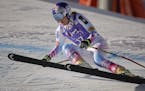 United States' Lindsey Vonn competes during an alpine ski, women's World Cup downhill race, in Cortina d'Ampezzo, Italy, Sunday, Jan. 28, 2017.
