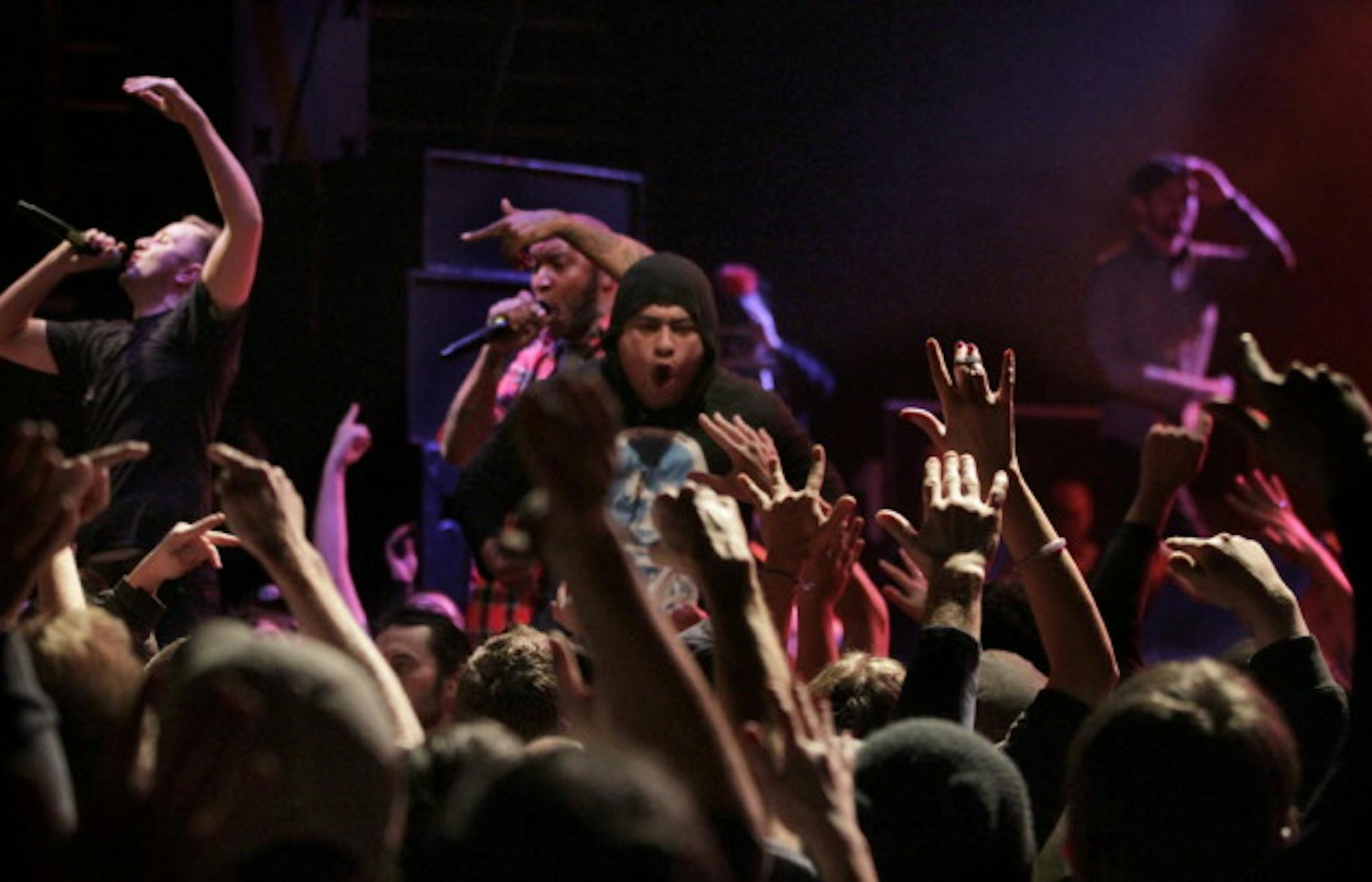 The crazed scene from Doomtree's Blowout VII shows last December at First Avenue. / Tom Wallace, Star Tribune
