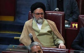 Iranian Intelligence Minister Esmail Khatib attends the inauguration ceremony of the 6th term of the Assembly of Experts in Tehran, Iran, May 21, 2024