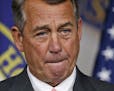 House Speaker John Boehner, of Ohio, speaks during a news conference on Capitol Hill in Washington, Friday, Sept. 25, 2015. In a stunning move, Boehne