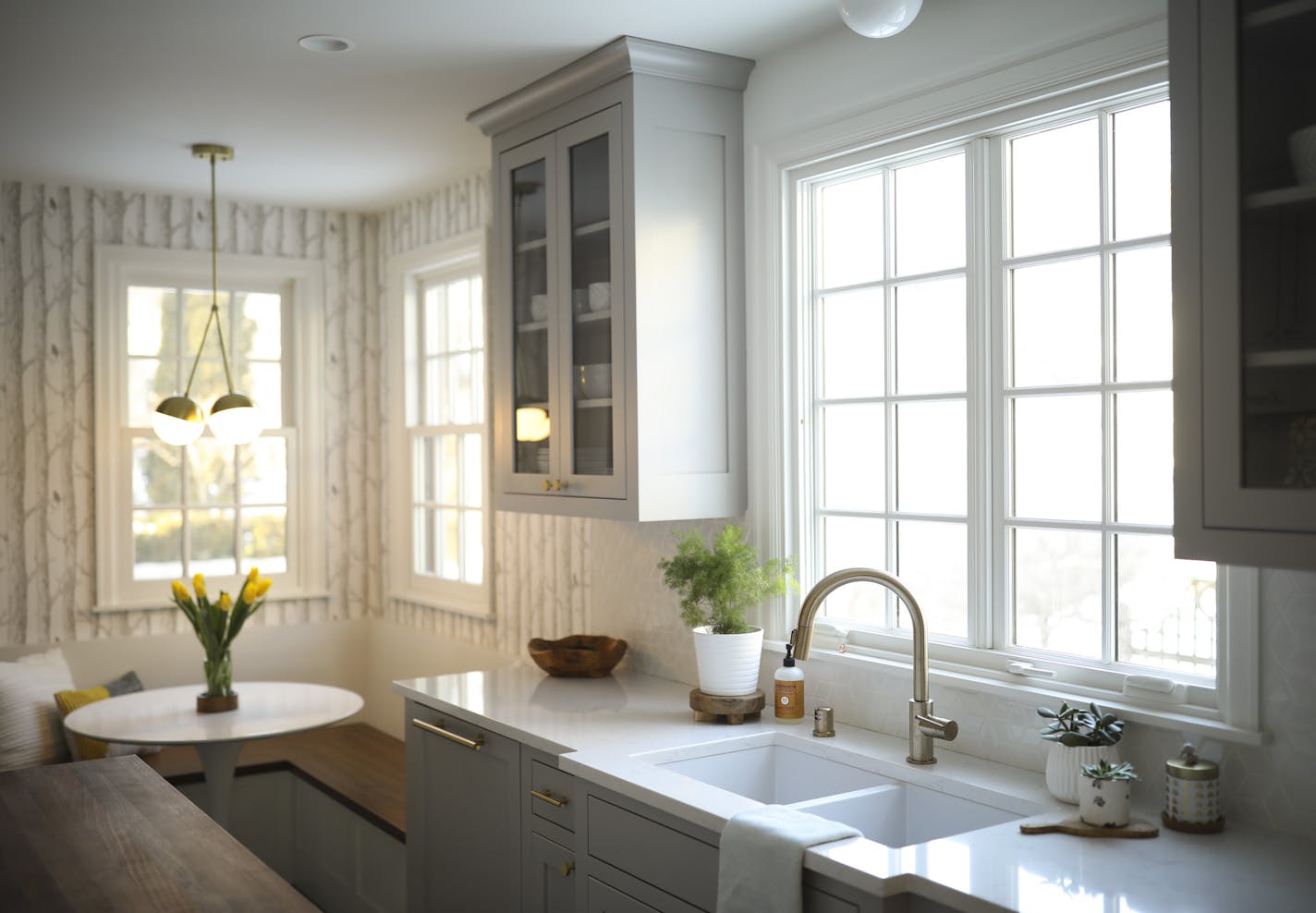 The remodeled kitchen of the Eilefson's south Minneapolis home. ] JEFF WHEELER &#xef; jeff.wheeler@startribune.com Marlo & Shawn Eilefson remodeled their south Minneapolis Tudor extensively to make it more livable for their family. They were photographed Tuesday, February 27, 2018 in their home near Lake Nokomis.