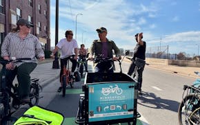 Bike thieves hit the Minneapolis Cargo Bike Library, but they'll ride on, with a little help from their friends. (Photo courtesy of the Minneapolis Ca