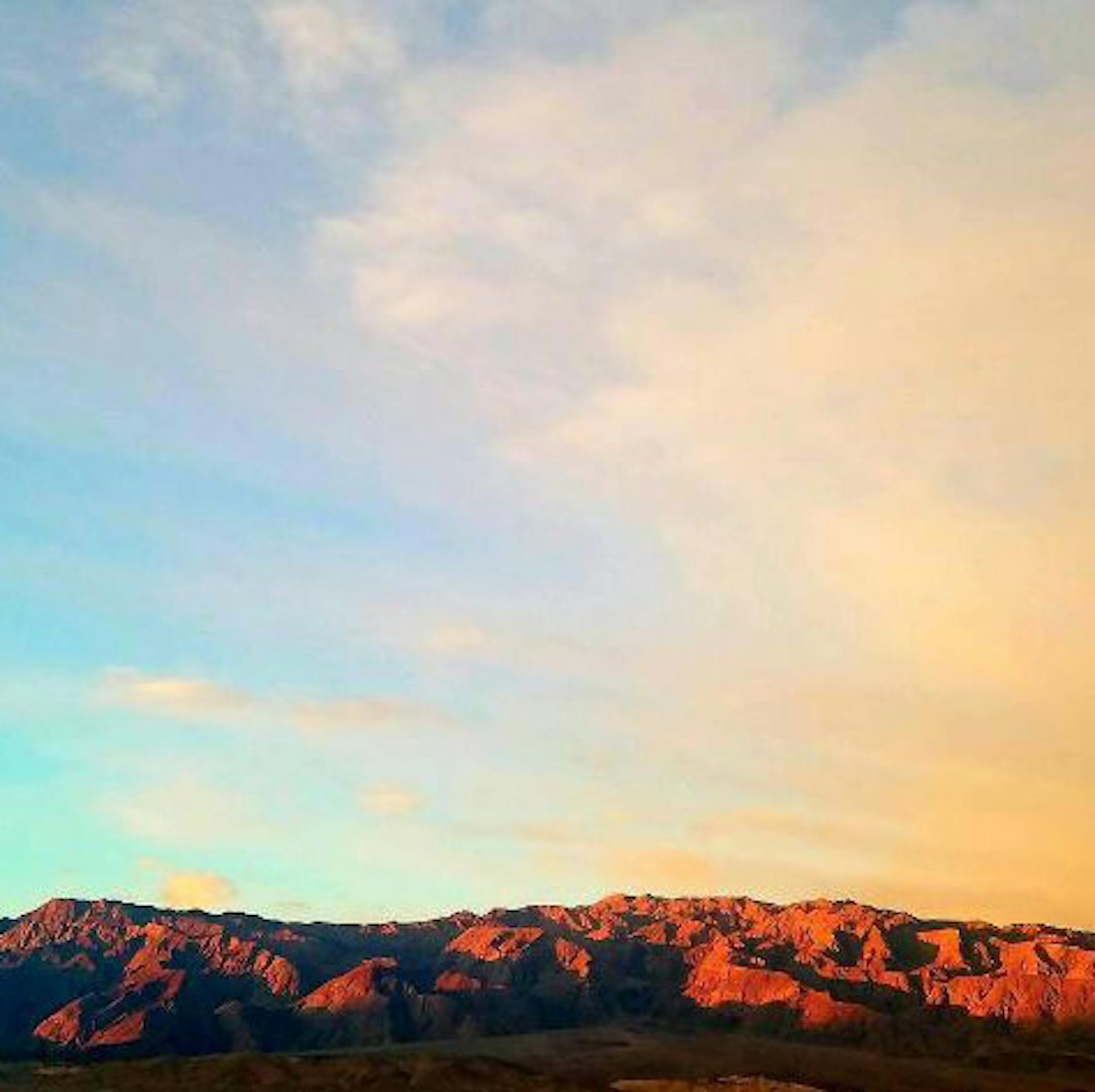 James Lunning and sunrise at Death Valley National Park.