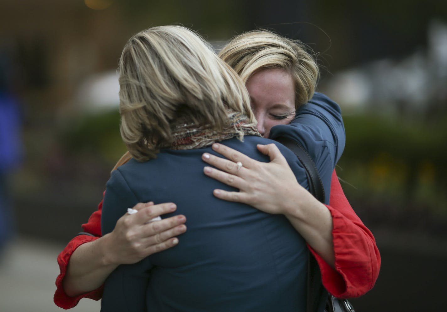 Jeffery Trevino was found guilty of one count of second-degree murder Wednesday in the death of his wife, Kira Steger. While her parents spoke to the news media outside the Ramsey County Courthouse in St. Paul Wednesday evening, October 2, 2013 after the verdict was announced, Keri Anne Steger, was comforted by Ramsey County Victim Advocate Jennifer Mallinger, back to camera. ] JEFF WHEELER &#x201a;&#xc4;&#xa2; jeff.wheeler@startribune.com