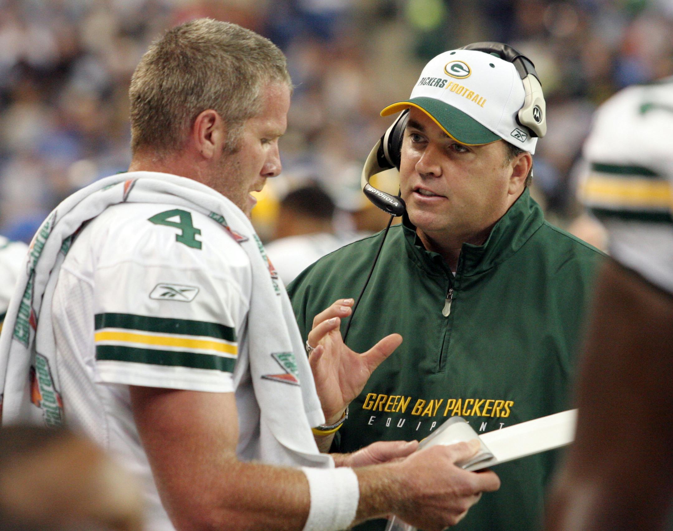 Brett Favre was Mike McCarthy’s first quarterback when he became coach of the Packers. And eventually he will have injured Aaron Rodgers back. That helps explain his .644 winning percentage.