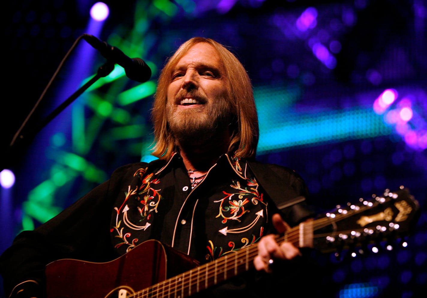 Tom Petty performs with The Heartbreakers during a stop on his summer tour at Madison Square Garden Tuesday, June 17, 2008 in New York.