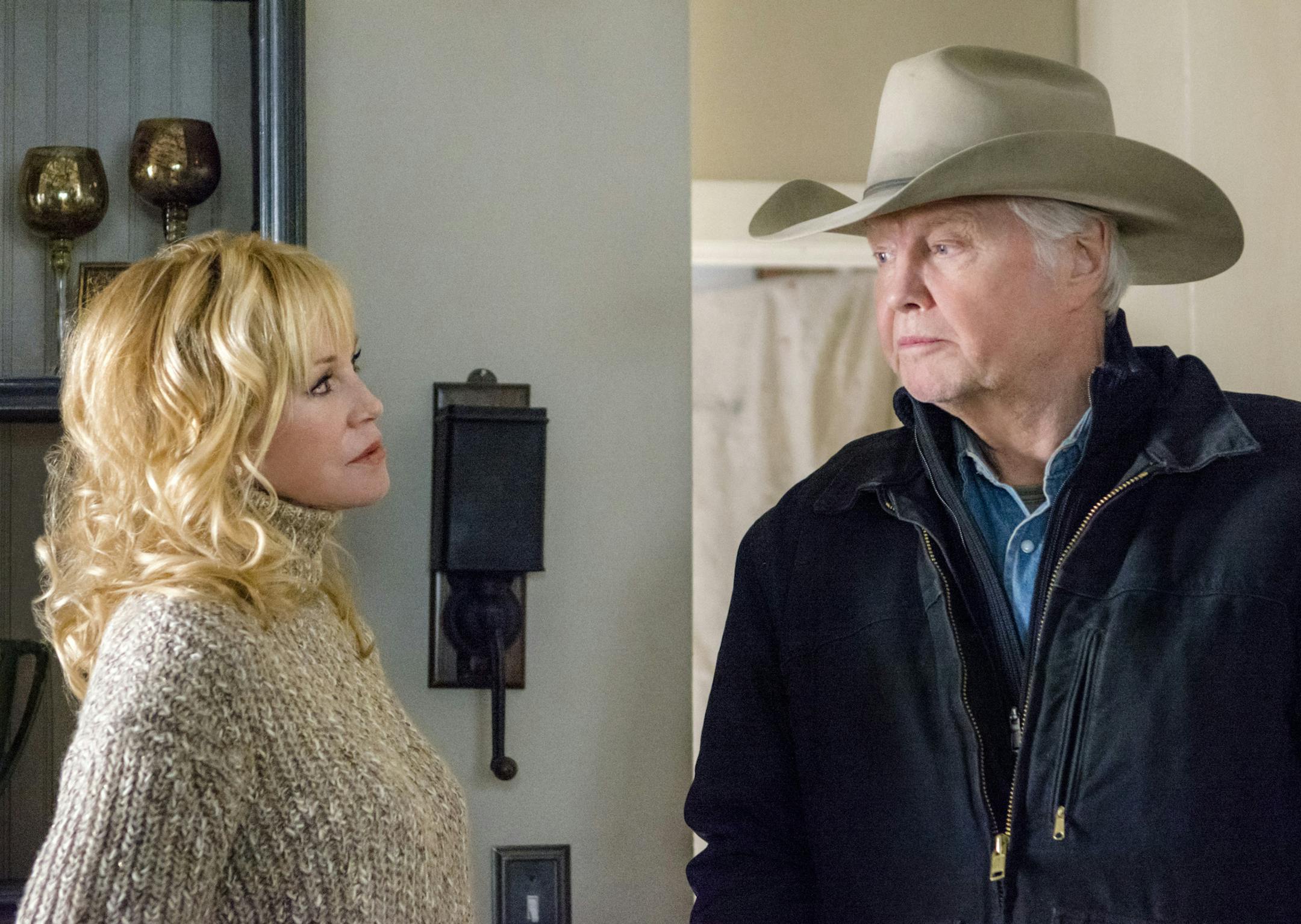 Melanie Griffith and Jon Voight in "J.L. Family Ranch."