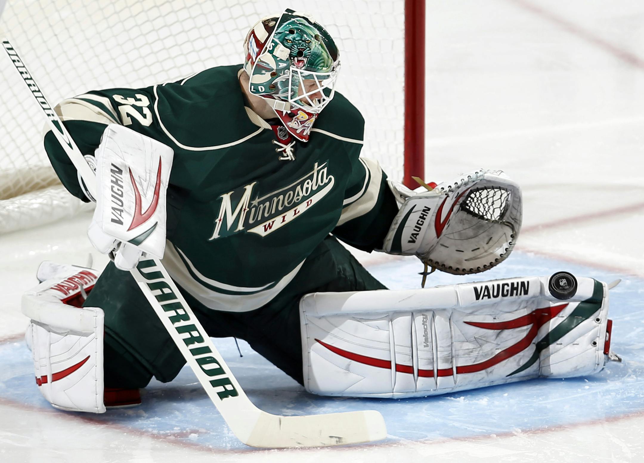 Wild goalie Niklas Backstrom (32) made a save in the second period. Minnesota beat San Jose by final score of 2-0. ] CARLOS GONZALEZ cgonzalez@startribune.com - March 23, 2013, St. Paul, Minn., Xcel Energy Center, NHL, Minnesota Wild vs. San Jose Sharks