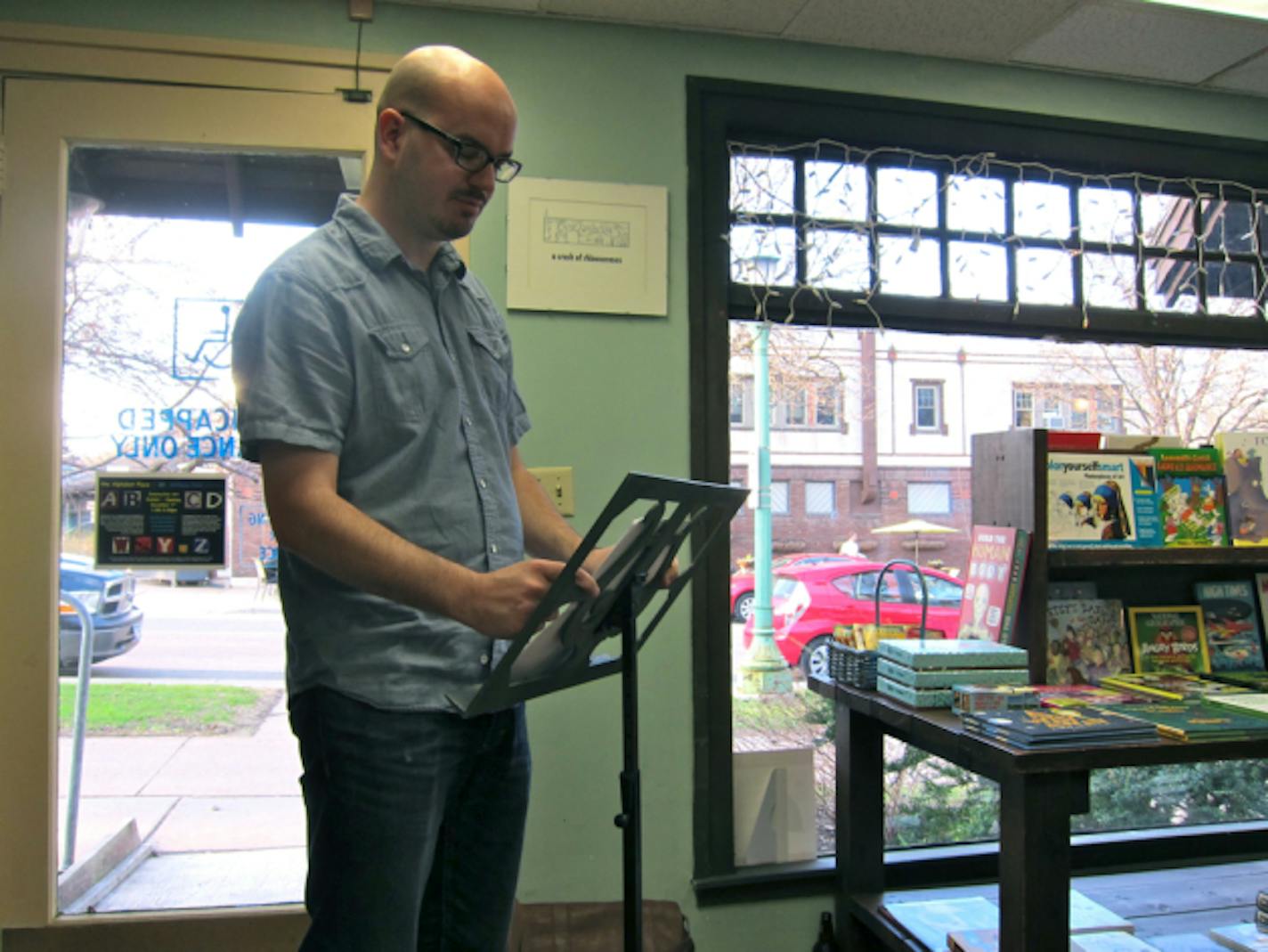 Matt Burgess reads from his work-in-progress.