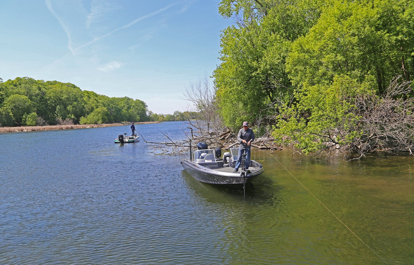 Bob Turgeon, foreground, cast for bass on Lake Minnetonka on Wednesday, as did anglers in other boats. Bass fishing opened to catch-and-release angling throughout much of the state last Saturday, the first year catch-and-release bass fishing has been allowed in the season&#x2019;s initial weeks.