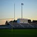 Blooming Prairie's football field Friday night, during what would normally be game time. ] aaron.lavinsky@startribune.com Friday nights with no lights