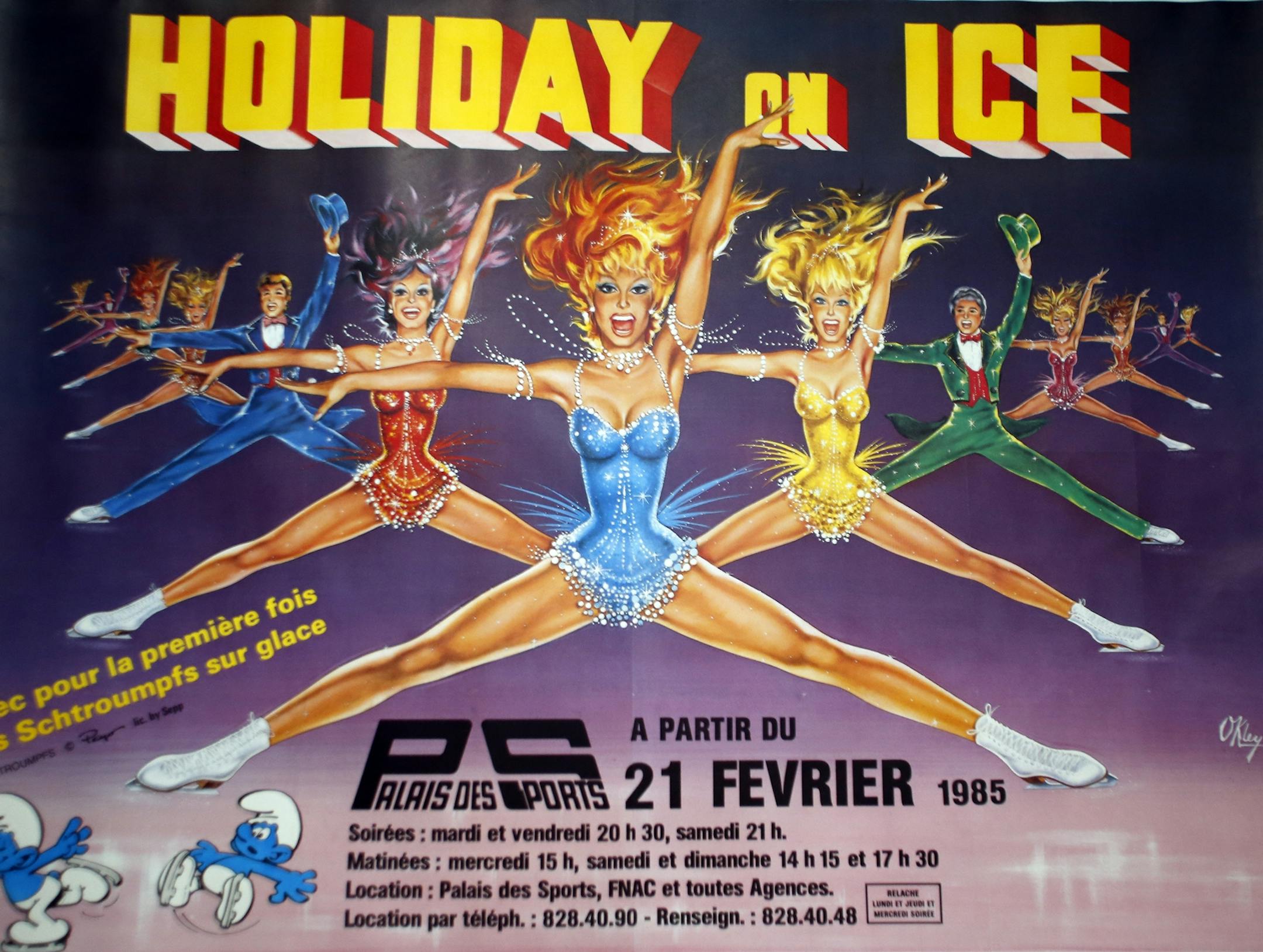 Poster from Holiday on Ice show 1985.