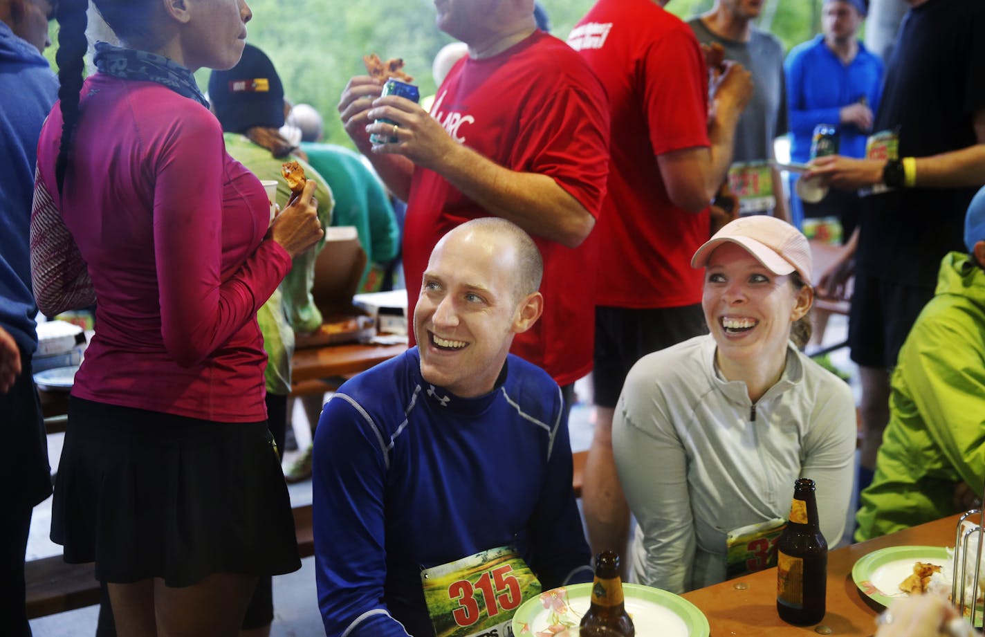 Endless Summer Trail Run Series had its first event May 26 at Lebanon Hills Regional Park in Eagan. Matt and Sara Schoen enjoyed the after-party.