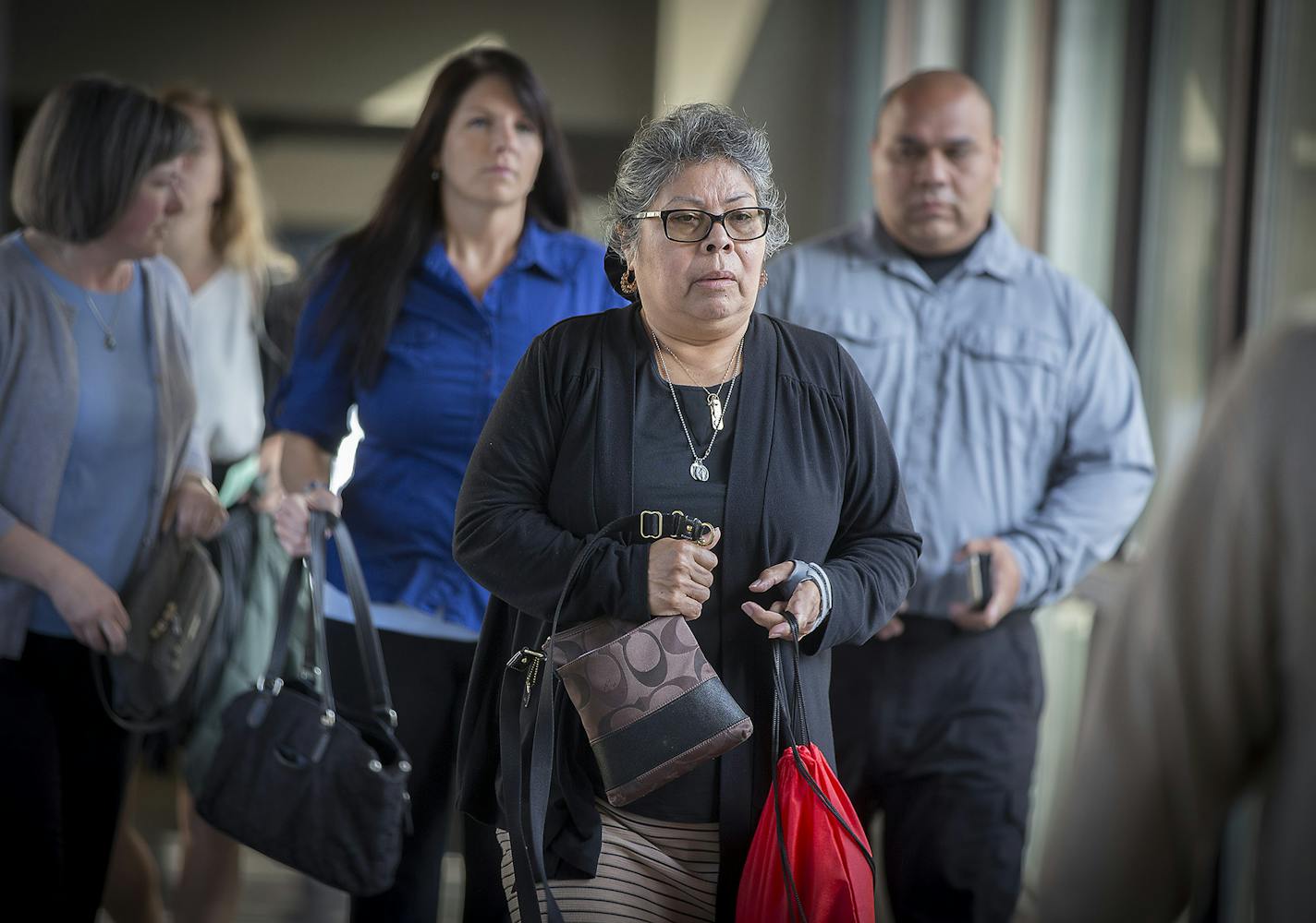 The family of Jeronimo Yanez made their way into the Ramsey County Courthouse, Friday, June 9, 2017 as the trial continues in the death of Philando Castile. ] ELIZABETH FLORES &#xef; liz.flores@startribune.com