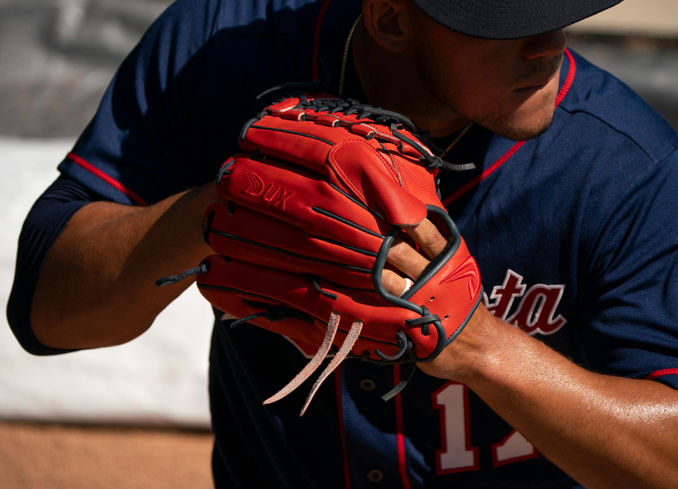 Minnesota Twins starting pitcher Jose Berrios throwing in the bullpen Tuesday afternoon.