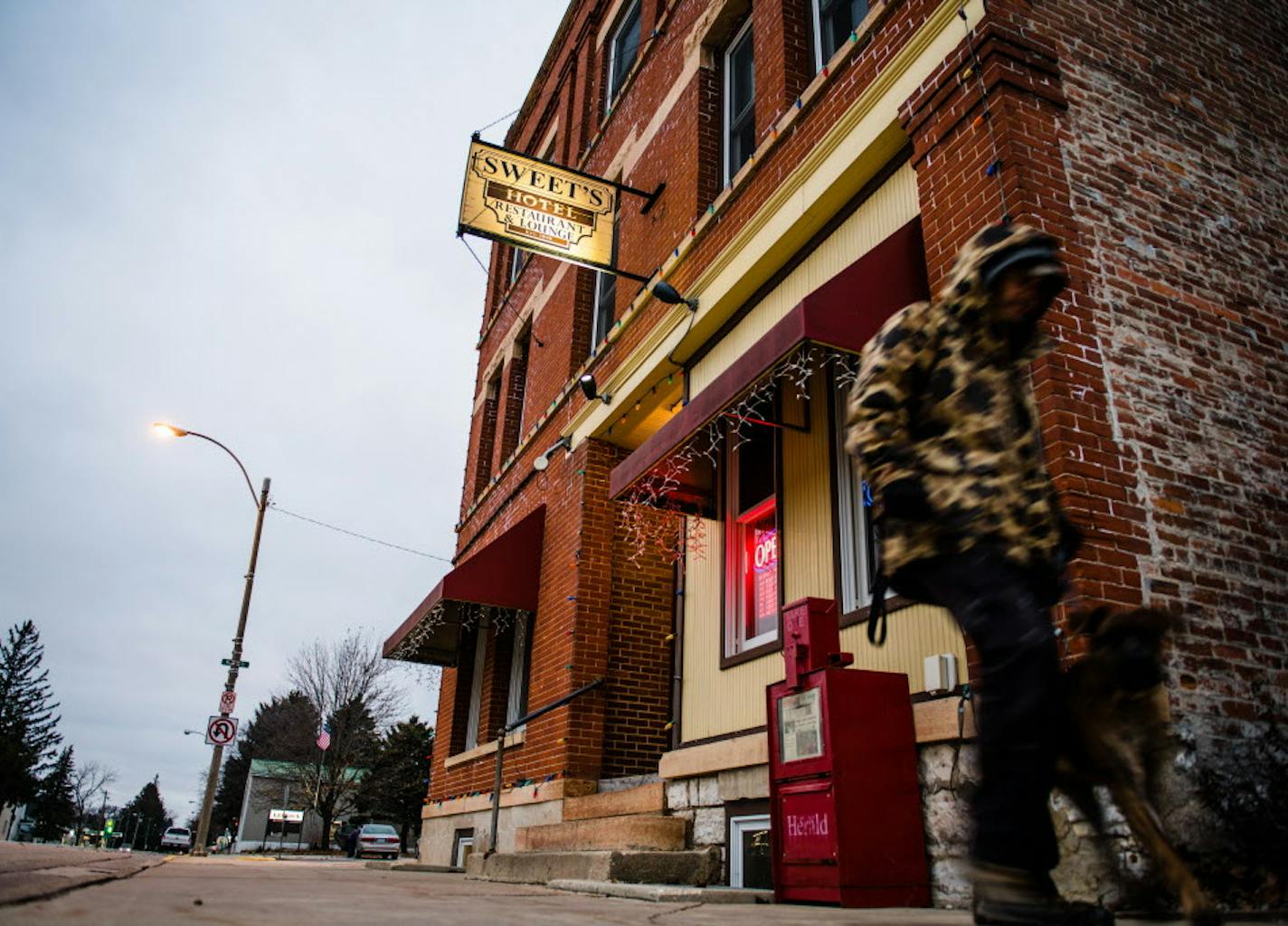 The Sweet's Hotel was built in 1898. ] MARK VANCLEAVE &#xef; mark.vancleave@startribune.com * Locals say the Sweet's Hotel in downtown LeRoy, Minn., is haunted. Photographed on Wednesday, Nov. 15, 2017.