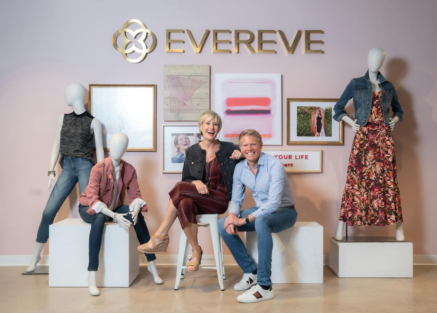 'The old-fashioned way': Mike and Megan Tamte, who started Evereve 15 years ago, said they wanted to build their business without using debt. "Every single year we've earned profitable cash flow," Mike Tamte said.