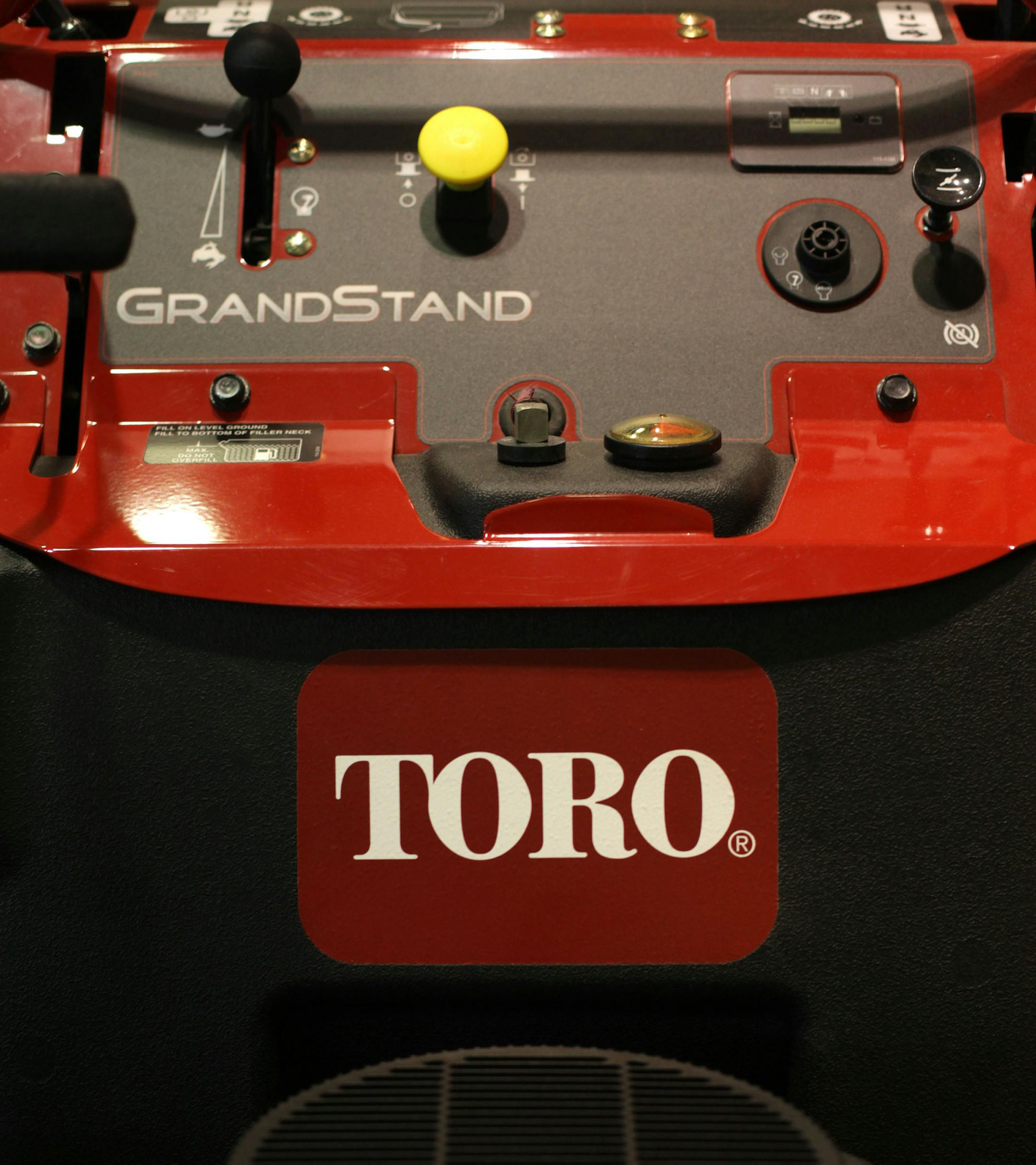 A Toro lawn mower on display in the Bloomington Toro headquarters. ] Toro celebrates its 100th anniversary and opens its newly completed $25 million Bloomington addition. MONICA HERNDON monica.herndon@startribune.com Bloomington, MN 07/10/14