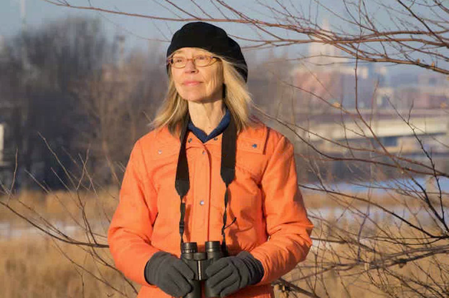 Kathleen Weflen, shown in one of her favorite outdoors spots: the Bruce Vento sanctuary in St. Paul.