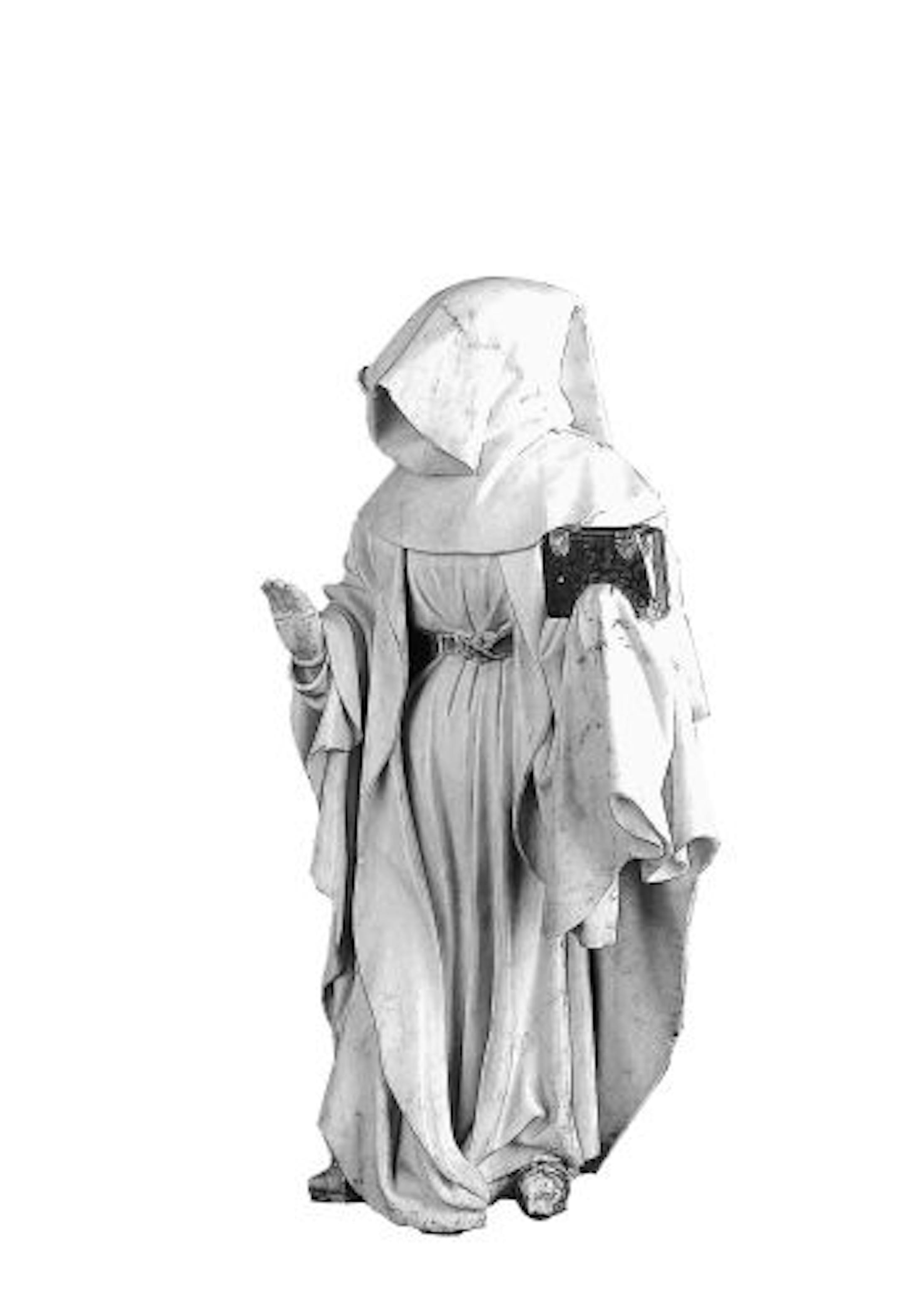 Jean de La Huerta, Mourner no. 78, mourner with cowl pulled down