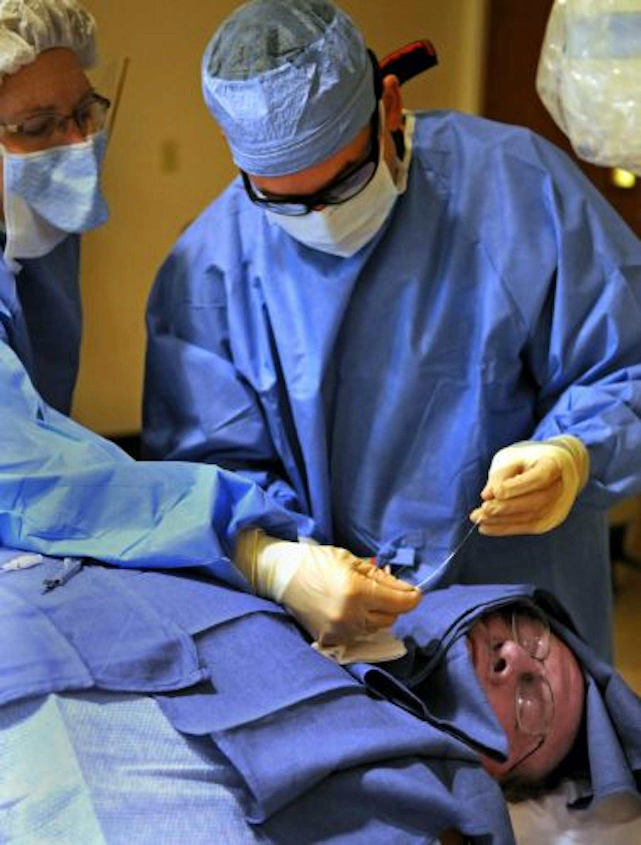 Dr. David Feldman performed a biopsy of Jim Meis' new heart to see if his body was rejecting it. Meis is home now.