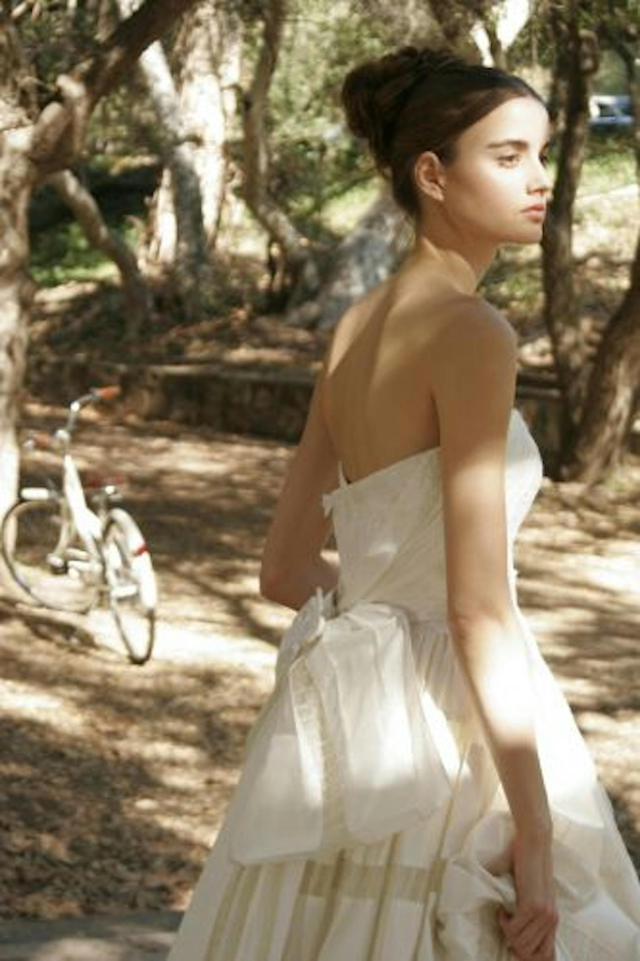 Design by eco-friendly bridal designer Adele Wechsler.