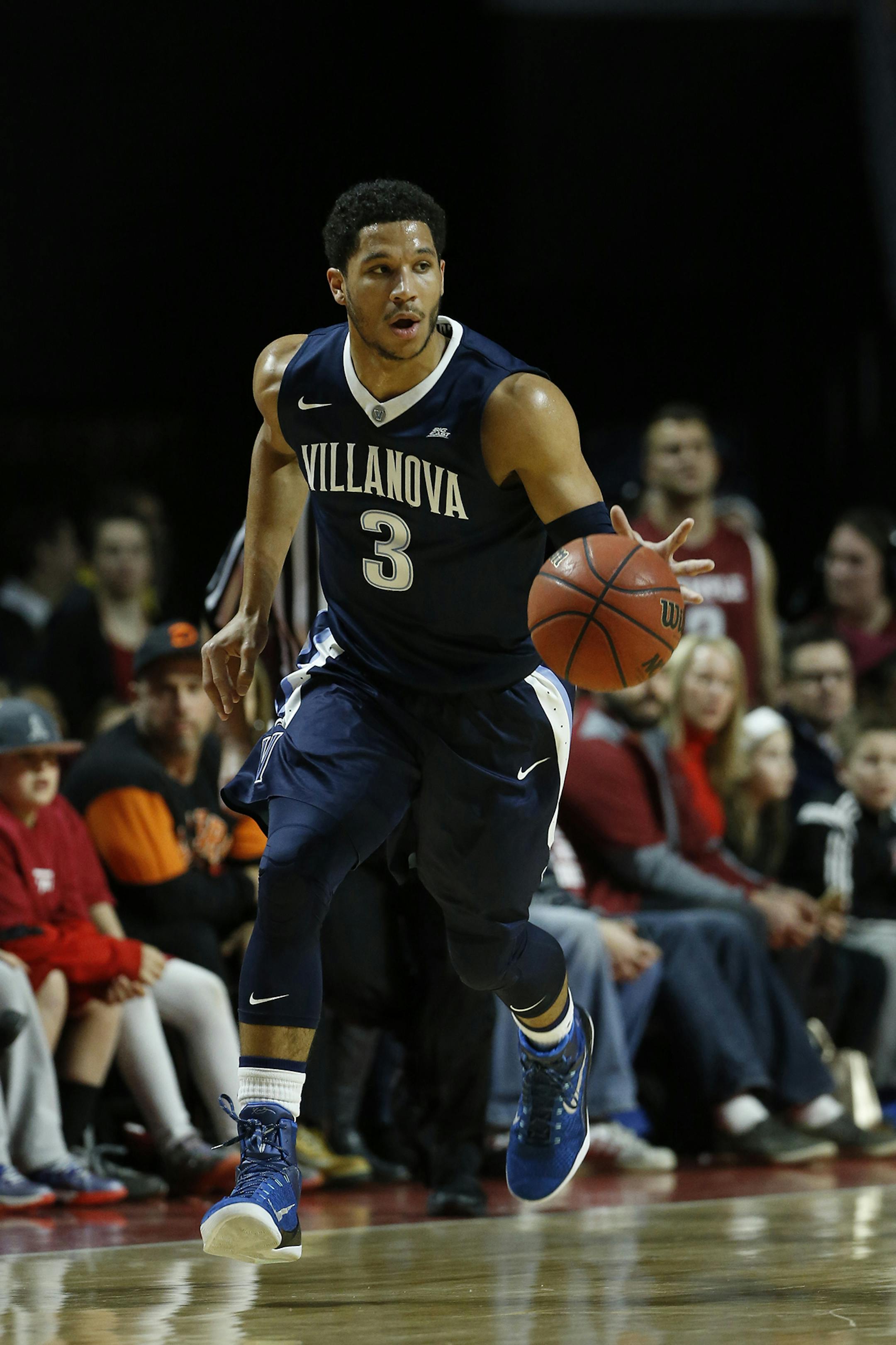 Villanova's Josh Hart in action during an NCAA college basketball game against Temple, Wednesday, Feb. 17, 2016, in Philadelphia. (AP Photo/Matt Slocum) ORG XMIT: OTKMS112