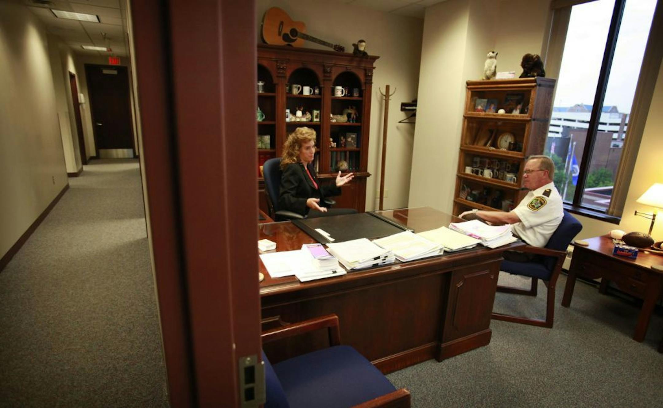 Sanners has a quick meeting in the office of the Stearns County attorney Janelle Kendall to discuss the potential reaction should new evidence come out.