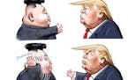Sack cartoon: If Trump and Kim shake hands