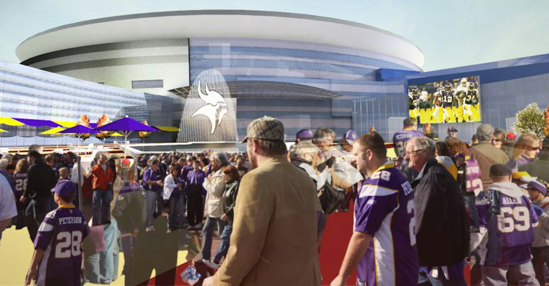The proposed Vikings stadium site at Arden Hills.