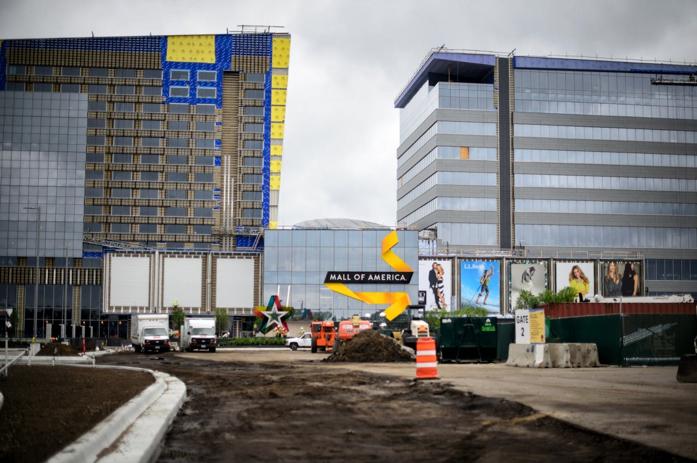 Landscaping is going in at Mall of America's new addition.